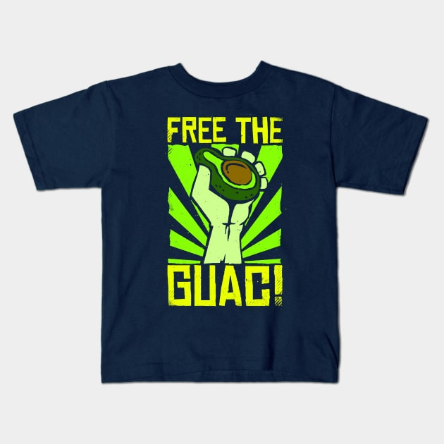 FREE THE GUAC! Kids T-Shirt by blairjcampbell